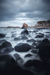 Scenic view of sea against sky