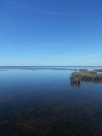 Boats in calm sea