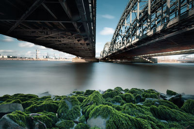 Bridge over river in city