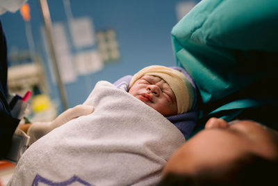 Portrait of boy sleeping