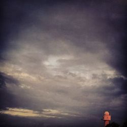 Low angle view of cloudy sky