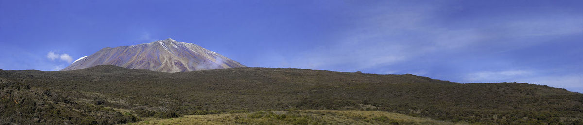Panoramic view of mountain against sky