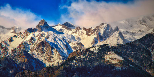 Snowy mountains in winter. near benasque,spain.