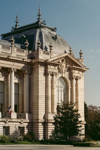 Low angle view of historical building against sky