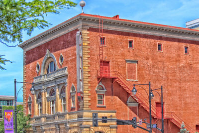 Low angle view of building against sky