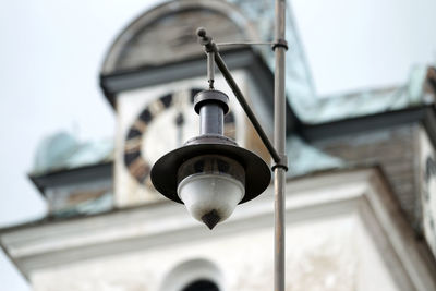 Low angle view of street light