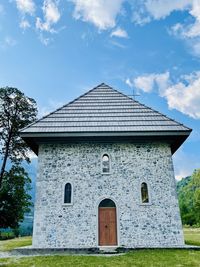 Christian church in the village of theth in theth national park, albania.