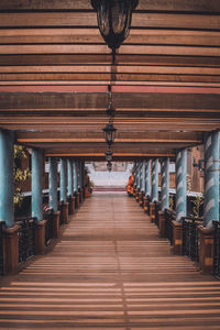 Empty corridor of building