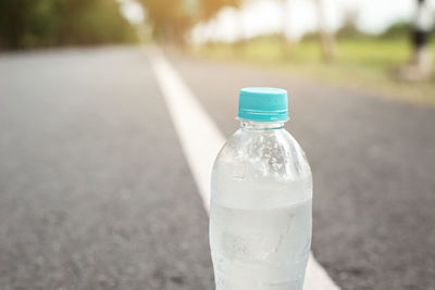 Close-up of drink in bottle