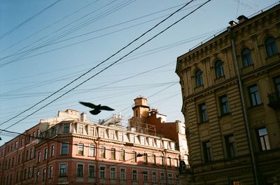 Low angle view of buildings against sky