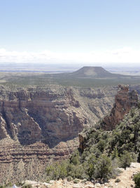 High angle view of landscape against sky