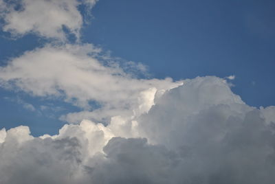 Low angle view of clouds in sky