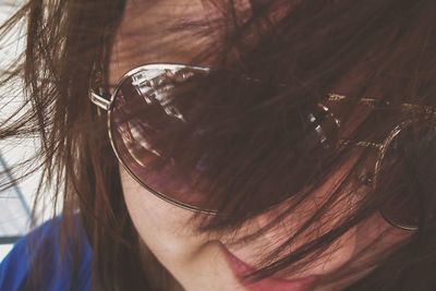 Close-up of young woman