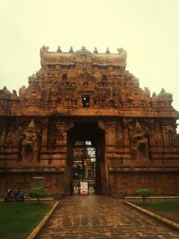 Low angle view of old ruin