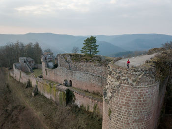 Panoramic view of castle against sky