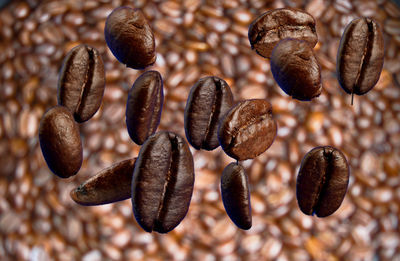 Full frame shot of coffee beans