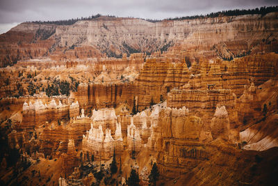 Scenic view of bryce canyon national park