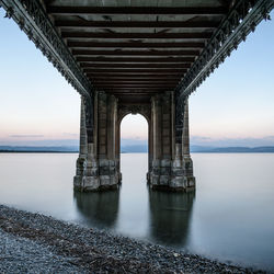 View of bridge over sea