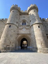 Low angle view of historical building