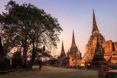 View of temple building against sky