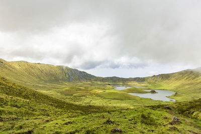 Scenic view of landscape against sky