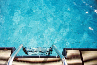High angle view of swimming pool
