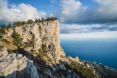 Plateau ai-petri of crimean mountains