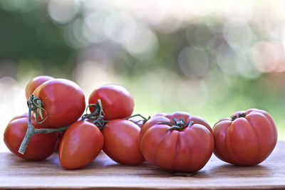 Close-up of fruits on table