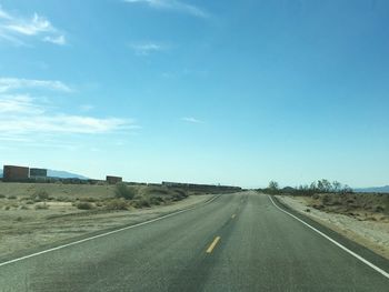 Road passing through landscape