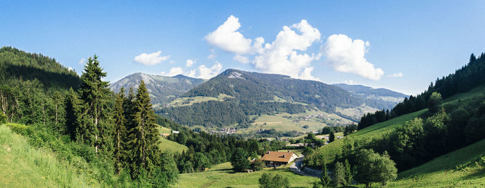 Panoramic view of landscape against sky