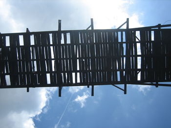 Low angle view of built structure against sky