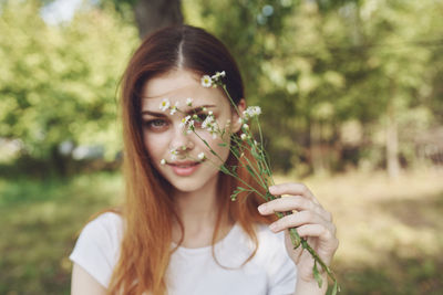 Portrait of a beautiful young woman