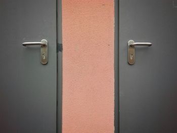 Cropped image of closed doors