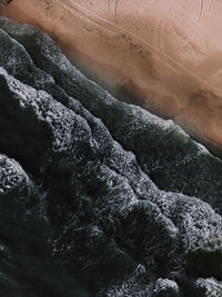 Full frame shot of rock in water