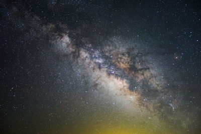 Low angle view of stars in sky