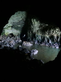 Rock formation in cave