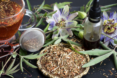 Close-up of drink on table