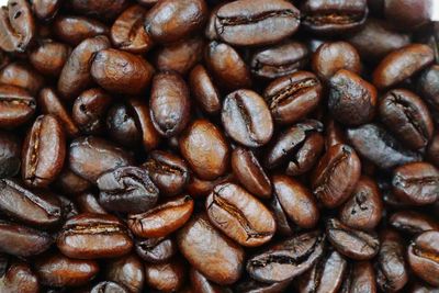 Full frame shot of coffee beans