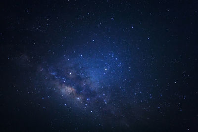 Low angle view of stars in sky