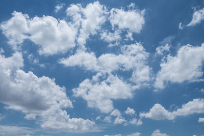 Low angle view of clouds in sky