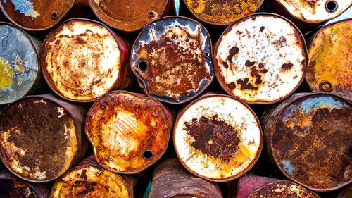 Full frame shot of objects