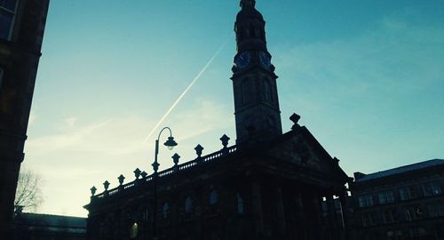 Low angle view of building against sky