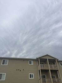 Low angle view of building against sky