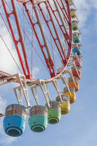 Odaiba colorful tall palette town ferris wheel named daikanransha in  tokyo. 
