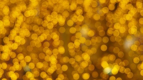 Defocused image of illuminated lights