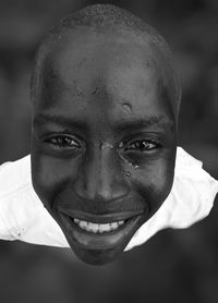 Little boy smiling african child 