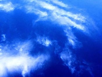 Low angle view of clouds in sky