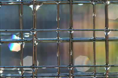 Full frame shot of metal fence