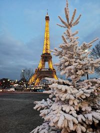 Tower of building during winter