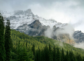 Scenic view of snowcapped mountain